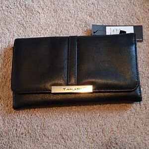 Trifold clutch wallet